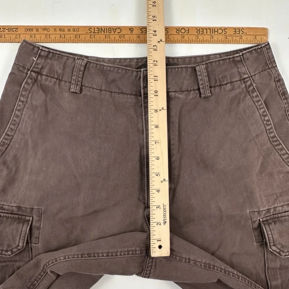Y2K‎ Banana Republic Baggy Cargo Shorts Men Actual 33 x 11 Brown Cotton Military